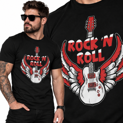KOSZULKA HORROR ROCK N ROLL GUITAR 1